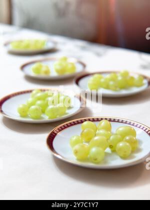 Fête du nouvel an avec raisins Banque D'Images
