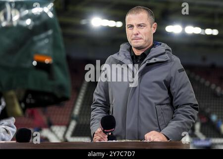 ALKMAAR - Danny Koevermans lors du match néerlandais Eredivisie entre l'AZ Alkmaar et le FC Utrecht au stade AFAS le 29 septembre 2024 à Alkmaar, pays-Bas. ANP TOBIAS KLEUVER Banque D'Images