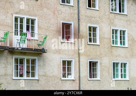 Hôtel dans la Forêt, Val Sinestra, Spa et retraite, Grisons, Suisse Banque D'Images