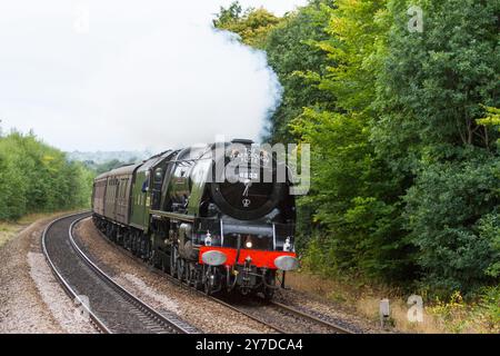 6233, Duchesse de Sutherland, sur le Scarborough Spa Express Banque D'Images