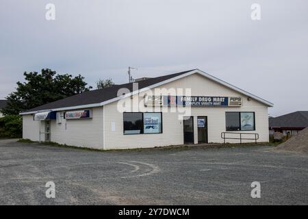 Family Drug Mart sur Petries Hill à Wabana, Bell Island, Terre-Neuve-et-Labrador, Canada Banque D'Images