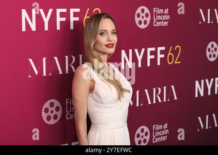 New York, New York, États-Unis. 29 septembre 2024. Angelina jolie assiste à la première de « Maria » au Festival du film de New York au Alice Tully Hall à New York. Crédit : Greg Allen/Alamy Live News. Banque D'Images