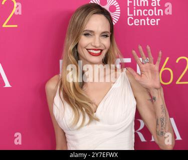 New York, New York, États-Unis. 29 septembre 2024. Angelina jolie assiste à la première de « Maria » au Festival du film de New York au Alice Tully Hall à New York. Crédit : Greg Allen/Alamy Live News. Banque D'Images