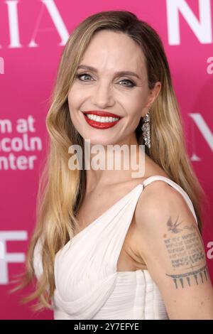 New York, New York, États-Unis. 29 septembre 2024. Angelina jolie assiste à la première de « Maria » au Festival du film de New York au Alice Tully Hall à New York. Crédit : Greg Allen/Alamy Live News. Banque D'Images