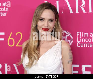 New York, New York, États-Unis. 29 septembre 2024. Angelina jolie assiste à la première de « Maria » au Festival du film de New York au Alice Tully Hall à New York. Crédit : Greg Allen/Alamy Live News. Banque D'Images