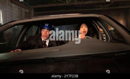 JOHN CENA et AWKWAFINA dans le JACKPOT! (2024), réalisé par PAUL FEIG. Crédit : AMAZON STUDIOS / album Banque D'Images