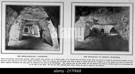 Grottes de Chislehurst 1907 Banque D'Images