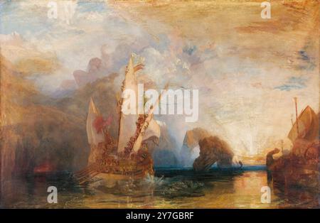 JMW Turner, Ulysse deriding Polyphemus : Homer's Odyssey, peinture à l'huile sur toile, 1829 Banque D'Images