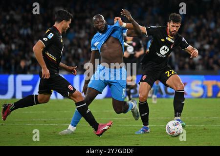 Naples, Italie. 30 septembre 2024. Italie, 29 mars 2024 : Romelu Lukaku pendant le championnat italien Serie A 2024-2025 match de football entre Napoli et Monza au stade de Maradona, Italie (Felice de Martino/SPP) crédit : SPP Sport Press photo. /Alamy Live News Banque D'Images