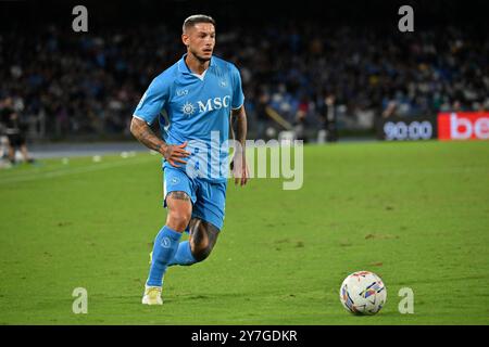 Naples, Italie. 30 septembre 2024. Italie, 29 mars 2024 : Pasquale Mazzocchi pendant le championnat italien Serie A 2024-2025 match de football entre Napoli et Monza au stade de Maradona, Italie (Felice de Martino/SPP) crédit : SPP Sport Press photo. /Alamy Live News Banque D'Images