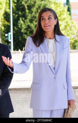 Madrid, Espagne. 30 septembre 2024. La Reine Letizia d'Espagne assiste à la présentation du service 'Radio nationale pour tous' aux studios Casa de la Radio le 30 septembre 2024 à Madrid, Espagne. Crédit : Sipa USA/Alamy Live News Banque D'Images