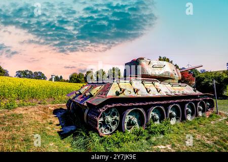 Frontière intérieure allemande Moedlareuth, Allemagne Banque D'Images