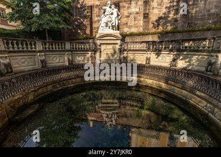 Donauquelle Die Donauquelle à Donaueschingen, Bade-Württemberg, Deutschland la source du Danube à Donaueschingen, Bade-Württemberg, Allemagne * Banque D'Images