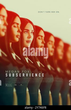 Affiche Subservience Megan Fox Banque D'Images