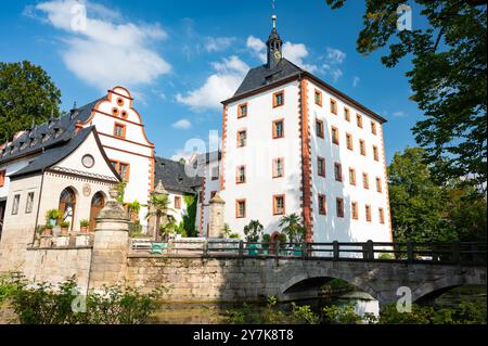 Château et jardin à Grosskochberg en thuringe Banque D'Images