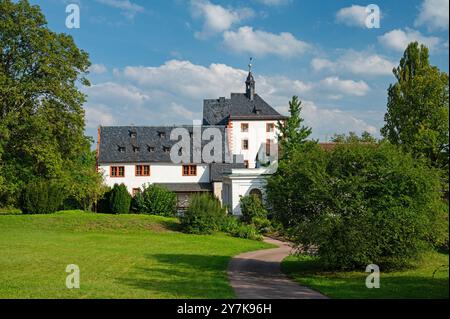 Château et jardin à Grosskochberg en thuringe Banque D'Images