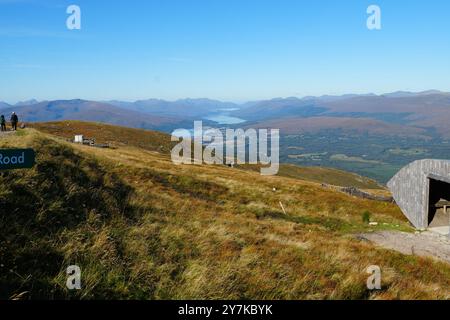 Fort William, vu de près de la station de télécabine, une ville dans les Highlands écossais occidentaux, Écosse, Royaume-Uni Banque D'Images