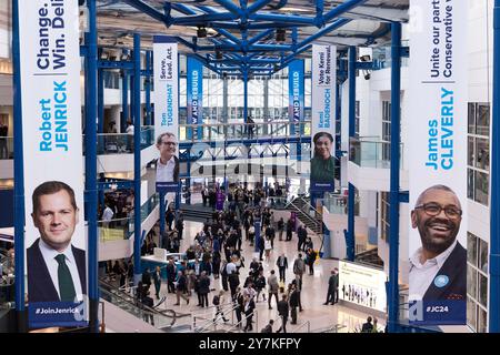 Birmingham, Royaume-Uni. 30 septembre 2024. GV de la CPI à la conférence du Parti conservateur à Birmingham le lundi 30 septembre 2024. (Crédit photo : Pat Scaasi | mi News) crédit : MI News & Sport /Alamy Live News Banque D'Images