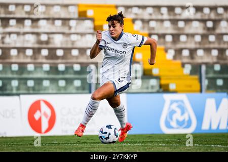 ELISA Polli d'inter Women lors du match de Serie A féminin entre Sassuolo Women et Inter Women au stade Enzo Ricci à Sassuolo le 28 septembre 2024 à Sassuolo, Italie. Banque D'Images