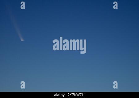 Cooma, Victoria, Australie, 1er octobre 2024 ; Comet, C/2023 A3 Tsuchinshan-ATLAS capturé dans le ciel tôt le matin environ une heure avant le lever du soleil crédit P.j.Hickox/Alamy Live News Banque D'Images