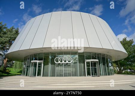 Audi Pavillon, Autostadt Volkswagen, Wolfsburg, Niedersachsen, Deutschland Banque D'Images