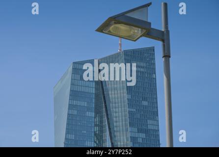 Banque centrale européenne BCE, bâtiment principal, siège, Sonnemannstrasse, Ostende, Francfort-sur-le-main, Hesse, Allemagne, Europäische Zentralbank EZB, Haup Banque D'Images