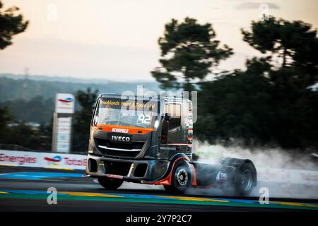 92 FAULKNER Simon (gbr), Iveco, action lors de la 6ème manche du Championnat d'Europe Goodyear FIA 2024 du 28 au 29 septembre 2024 sur le circuit Bugatti, au Mans, France - photo Alexis Perrin / DPPI Banque D'Images