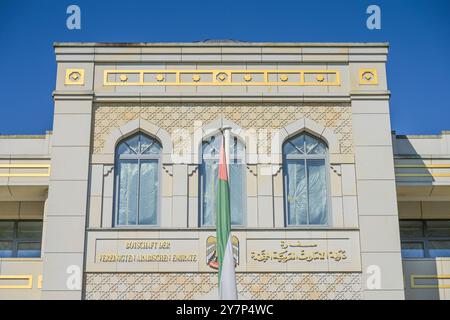 Ambassade des Émirats arabes Unis, Hiroshimastrasse, Tiergarten, Mitte, Berlin, Allemagne, Botschaft der Vereinigten Arabischen Emirate, Hiroshimastra Banque D'Images