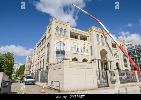 Ambassade des Émirats arabes Unis, Hiroshimastrasse, Tiergarten, Mitte, Berlin, Allemagne, Botschaft der Vereinigten Arabischen Emirate, Hiroshimastra Banque D'Images