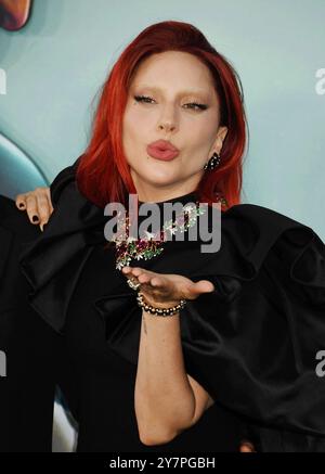 Hollywood, Californie, États-Unis. 30 septembre 2024. Lady Gaga assiste à la première à Los Angeles de Warner Bros Photos 'Joker : folie a deux' au TCL Chinese Theatre le 30 septembre 2024 à Hollywood, Californie. Crédit : Jeffrey Mayer/Media Punch/Alamy Live News Banque D'Images