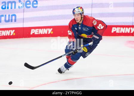 Benjamin Smith, EHC RB MUC 12 dans le match amical du Global Series Challenge EHC RB MUENCHEN - BUFFALO SABRES 0-5 au SAP Garden à Munich, Allemagne, le 27 septembre 2024. Saison 2024/2025, journée x, photographe : Peter Schatz Banque D'Images