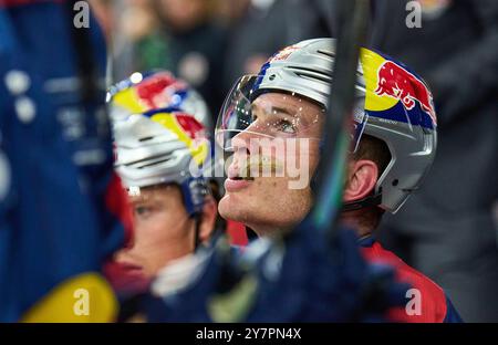 Benjamin Smith, EHC RB MUC 12 dans le match amical du Global Series Challenge EHC RB MUENCHEN - BUFFALO SABRES 0-5 au SAP Garden à Munich, Allemagne, le 27 septembre 2024. Saison 2024/2025, journée x, photographe : Peter Schatz Banque D'Images