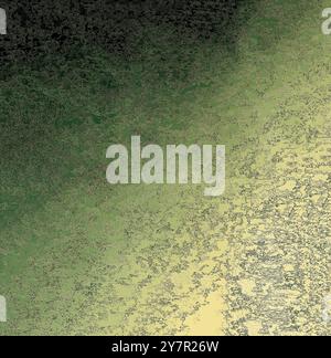 Une vieille surface grunge verte avec des taches et des stries et une ombre foncée dans le coin supérieur gauche Banque D'Images