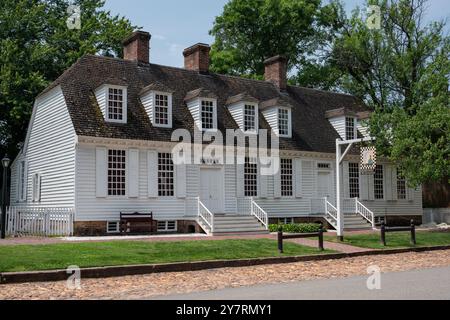 Wetherburn's Tavern à Colonial Williamsburg. Banque D'Images