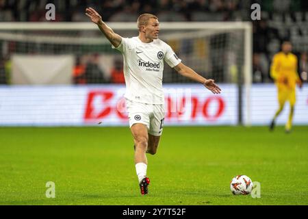 Rasmus Kristensen Eintracht Frankfurt contrôle le ballon lors du match UEFA Europa League 2024/25 League phase MD1 entre l'Eintracht Frankfurt et le FC Viktoria Plzen au Deutsche Bank Park le 26 septembre 2024 à Francfort-sur-le-main, Allemagne. Defodi-747 WD2 9783 *** Rasmus Kristensen L'Eintracht Francfort contrôle le ballon lors du match UEFA Europa League 2024 25 League phase MD1 entre l'Eintracht Francfort et le FC Viktoria Plzen au Deutsche Bank Park le 26 septembre 2024 à Francfort-sur-le-main, Allemagne Defodi 747 WD2 9783 Defodi-747 Banque D'Images