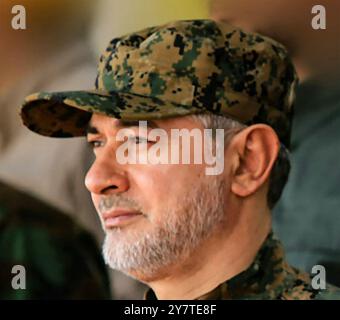 IBRAHIM AQIL (1962-2024) commandant militaire du Hezbollah en septembre 2024. Banque D'Images