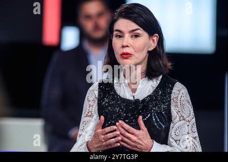 Valerie Glatigny est Ministre regionale de l'enseignement supérieur | Valerie Glatigny Ministre régional Banque D'Images