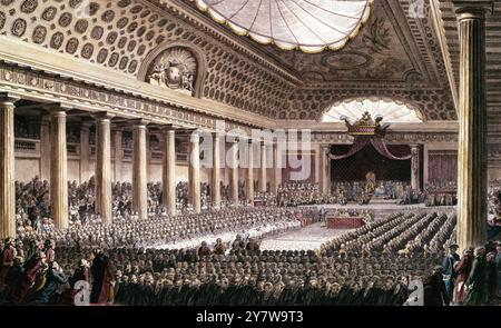 Ouverture des États généraux 1789 ouverture des États généraux à Versailles le 5 mai 1789 de tableaux historiques de la Révolution française, tableaux historiques de la Révolution française - 578 députés du tiers État. Jan Bulthuis (1750-1801 (après) ©TopFoto Banque D'Images