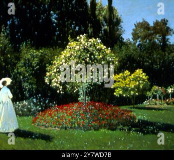 Femme dans un jardin, 1867 (huile sur toile) Dame dans le jardin artiste Monet, Claude (1840-1926) lieu Hermitage, tous Petersburg, Russie Claude Monet aussi connu sous le nom d'Oscar-Claude Monet ou Claude Oscar Monet (14 novembre 1840 - 5 décembre 1926) est un peintre impressionniste français. ©TopFoto Banque D'Images