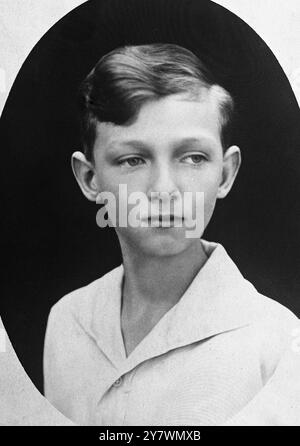 L'archiduc Rodolphe d'Autriche : né le 5 septembre 1919 , fils cadet de Charles Ier d'Autriche et de son épouse, Zita de Bourbon-Parme . 2 juin 1932 Banque D'Images