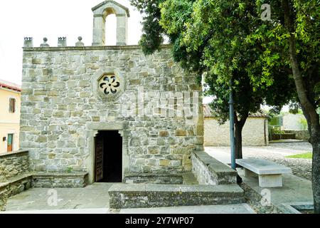 Ancien village médiéval de Barumini, province du sud de la Sardaigne. Italie Banque D'Images