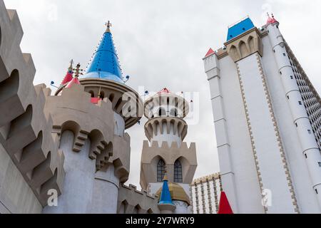 Las Vegas, USA - 8 décembre 2019 - vue de l'hôtel et casino Excalibur Banque D'Images