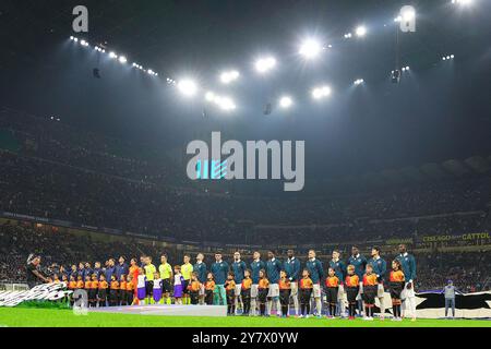 Milan, Italie. 10 septembre 2021. Alignez-vous lors du match de football de l'UEFA Champions League entre l'Inter et le FC Crvena au stade San Siro de Milan, dans le nord de l'Italie, mardi 1er octobre 2024. Sport - Soccer . (Photo de Spada/LaPresse) crédit : LaPresse/Alamy Live News Banque D'Images