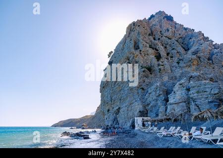 Piscine thermale de mer Embros Thermes sur l'île de Kos en Grèce Banque D'Images