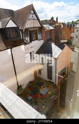 Vaughan's Mansion, qui fait partie du musée et de la galerie d'art, Shrewsbury, Shropshire, Angleterre. Photo en mai 2024. Banque D'Images