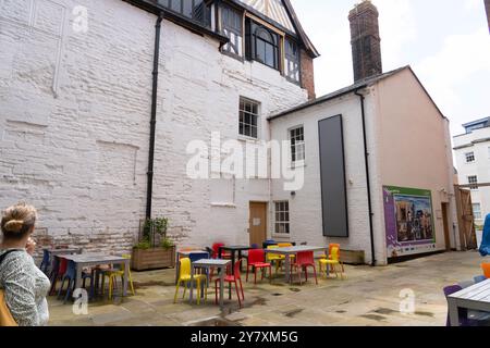 Vaughan's Mansion, qui fait partie du musée et de la galerie d'art, Shrewsbury, Shropshire, Angleterre. Photo en mai 2024. Banque D'Images