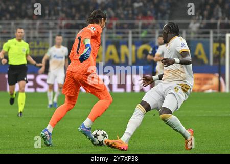 1er octobre 2024 ; Stadio San Siro, Milan, Italie, UEFA Champions League Football, Inter Milan contre Red Star Belgrade ; Yann Sommer du FC Inter Banque D'Images