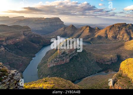 Le canyon de la rivière Blyde, un canyon de 26 km de long à Mpumalanga, Afrique du Sud. Banque D'Images