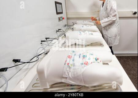 Bully-les-Mines (Nord de la France) : L'usine Naturopera, fabricant de produits d'hygiène et de beauté bio. Naturopera est le leader en écologie Banque D'Images