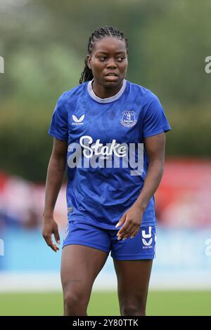 Everton FC contre Manchester Utd FC Barclays Super League femme. WALTON HALL PARK STADIUM, ANGLETERRE - 30 SEPTEMBRE 2024 Toni Payne d'Everton lors du match de Super League féminine Barclays entre Everton FC et Bristol City FC au Walton Hall Park Stadium le 30 septembre 2024 à Liverpool Angleterre ( Banque D'Images